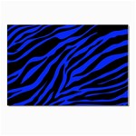 blue zebra Postcard 4  x 6 