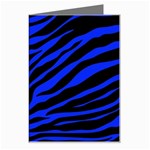 blue zebra Greeting Card