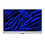 blue zebra Business Card Holder