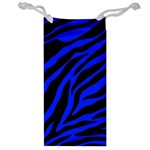 blue zebra Jewelry Bag