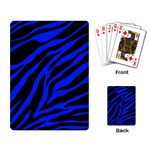 blue zebra Playing Cards Single Design