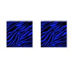 blue zebra Cufflinks (Square)