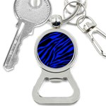 blue zebra Bottle Opener Key Chain