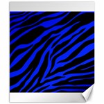 blue zebra Canvas 8  x 10 