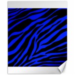 blue zebra Canvas 16  x 20 