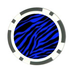 blue zebra Poker Chip Card Guard