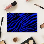 blue zebra Cosmetic Bag (Medium)