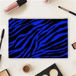 blue zebra Cosmetic Bag (Large)