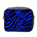 blue zebra Mini Toiletries Bag (Two Sides)