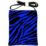 blue zebra Shoulder Sling Bag