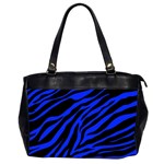 blue zebra Oversize Office Handbag (2 Sides)