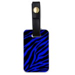 blue zebra Luggage Tag (one side)