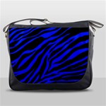 blue zebra Messenger Bag