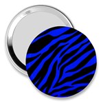 blue zebra 3  Handbag Mirror