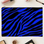 blue zebra Cosmetic Bag (XXXL)