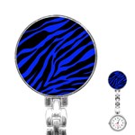 blue zebra Stainless Steel Nurses Watch