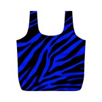 blue zebra Full Print Recycle Bag (M)