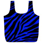 blue zebra Full Print Recycle Bag (XL)