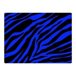 blue zebra Double Sided Flano Blanket (Mini)