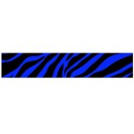 blue zebra Flano Scarf (Large)