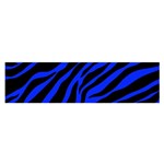 blue zebra Satin Scarf (Oblong)