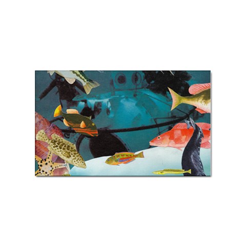 Aqua Adventures Sticker (Rectangular) from ArtsNow.com Front