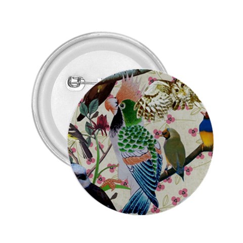 Pretty Birdies 2.25  Button from ArtsNow.com Front