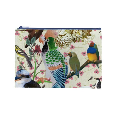 Pretty Birdies Cosmetic Bag (Large) from ArtsNow.com Front