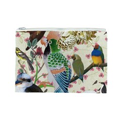 Pretty Birdies Cosmetic Bag (Large) from ArtsNow.com Front