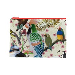 Pretty Birdies Cosmetic Bag (Large) from ArtsNow.com Front