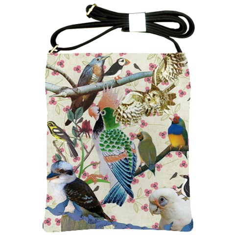 Pretty Birdies Shoulder Sling Bag from ArtsNow.com Front