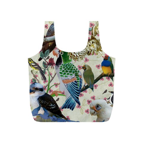 Pretty Birdies Full Print Recycle Bag (S) from ArtsNow.com Front