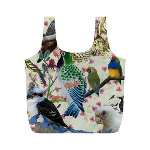 Pretty Birdies Full Print Recycle Bag (M) from ArtsNow.com Back