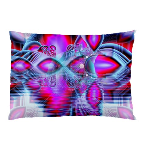 Crystal Northern Lights Palace, Abstract Ice  Pillow Case (Two Sides) from ArtsNow.com Back