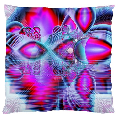 Crystal Northern Lights Palace, Abstract Ice  Standard Flano Cushion Case (Two Sides) from ArtsNow.com Front