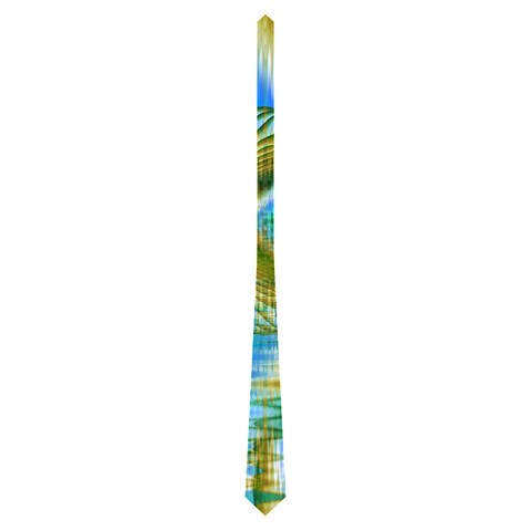 Crystal Gold Peacock, Abstract Mystical Lake Neckties (One Side)  from ArtsNow.com Front