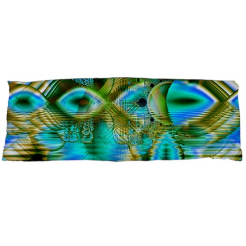 Crystal Gold Peacock, Abstract Mystical Lake Body Pillow Case (Dakimakura) from ArtsNow.com Body Pillow Case