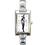 Halloween Sexy Witch Rectangle Italian Charm Watch