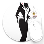 Halloween Sexy Witch Round Mousepad