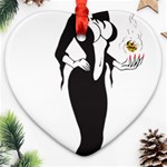 Halloween Sexy Witch Ornament (Heart)