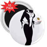 Halloween Sexy Witch 3  Magnet (10 pack)