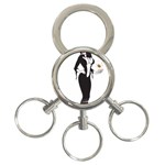 Halloween Sexy Witch 3-Ring Key Chain