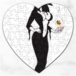 Halloween Sexy Witch Jigsaw Puzzle (Heart)