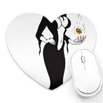 Halloween Sexy Witch Heart Mousepad