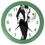 Halloween Sexy Witch Color Wall Clock