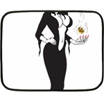 Halloween Sexy Witch Double Sided Fleece Blanket (Mini)