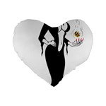 Halloween Sexy Witch Standard 16  Premium Heart Shape Cushion 