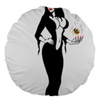 Halloween Sexy Witch Large 18  Premium Flano Round Cushion 