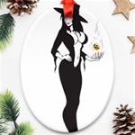 Halloween Sexy Witch Ornament (Oval)