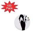 Halloween Sexy Witch 1  Mini Button (100 pack) 